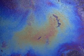 Texture Oil Water Blue Colorful