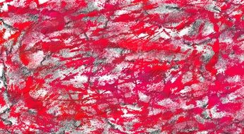 light gray background with red texture