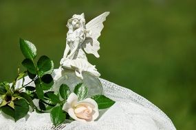 figure of romantic mythical woman