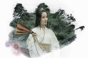 chinese girl in traditional dress