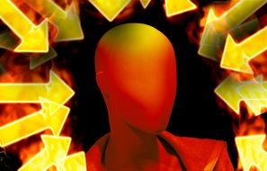 Head Face Stress Flame drawing
