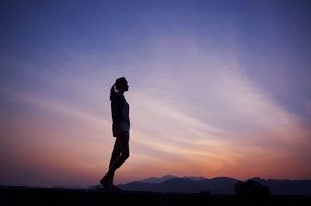 Woman at Sunset