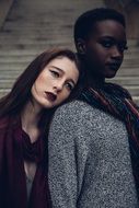 photo shoot with two models
