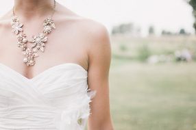 girl in a wedding dress