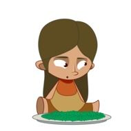 drawing of a little indian girl