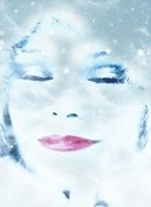 woman as a symbol of winter