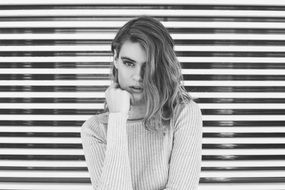 Portrait of beautiful model girl