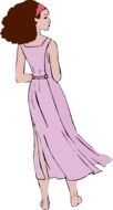 stylish woman as a graphic image