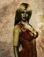 Woman Zombie drawing