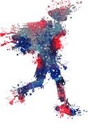 Splash-Ink affect of man