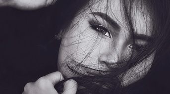 Portrait of beauty young girl