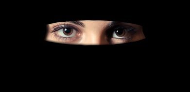Niqab on a woman