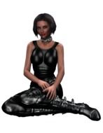 Dark woman clipart