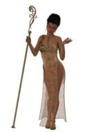 girl in a transparent dress