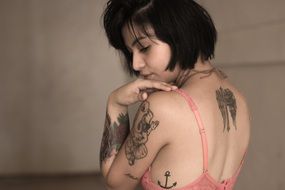 Tattoos Female Model