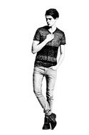 Black And White boy