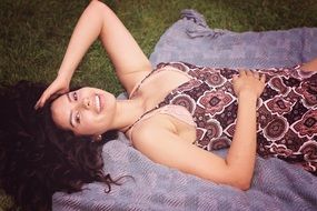 happy sensual woman