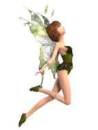fairy with green wings