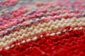 red Knitting Wool