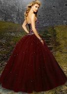 Woman in Beautiful Red dress