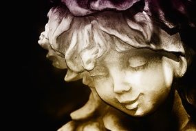 elegant garden stone statue
