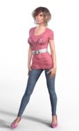 beautiful slim woman