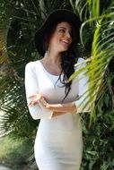 White Dress Model