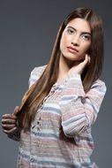 woman with beautiful natural hair