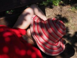 picture of a relaxing woman