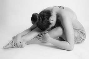 woman with tattoo on a body