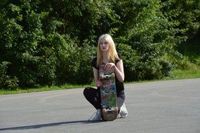 skateboard sport girl