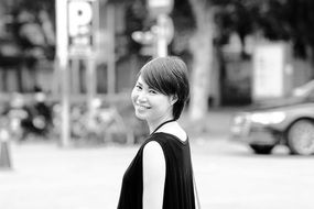 Good Looking Woman monochrome photo