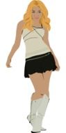 Beauty Dress Girl drawing