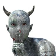 Woman Stone Devil statue