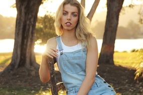 Woman Blonde Portrait