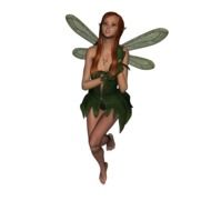 computer image of a forest fairy