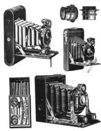 Clipart of Vintage Collage of cameras