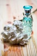perfume bottle on the table