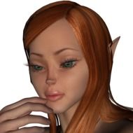 elf girl head