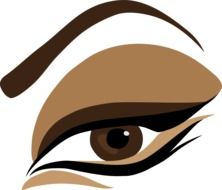 Makeup Brown Eyes drawing