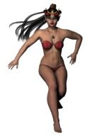 fantasy woman in swimsuit