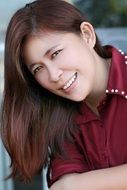 cute thai girl smiling