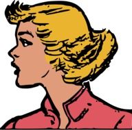 Blonde Female drawing