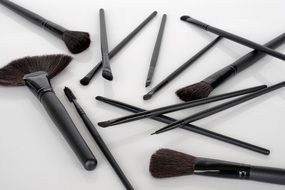 a bunch of make up tools