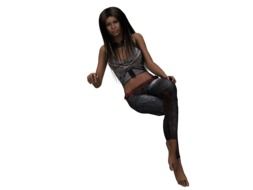 attractive digital woman