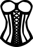 drawn elegant corset