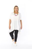 plus size model in casual clothes