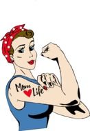 Tattoo on the hand on the woman clipart