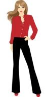 Fashionable Female drawing