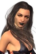 portrait of cartoon female